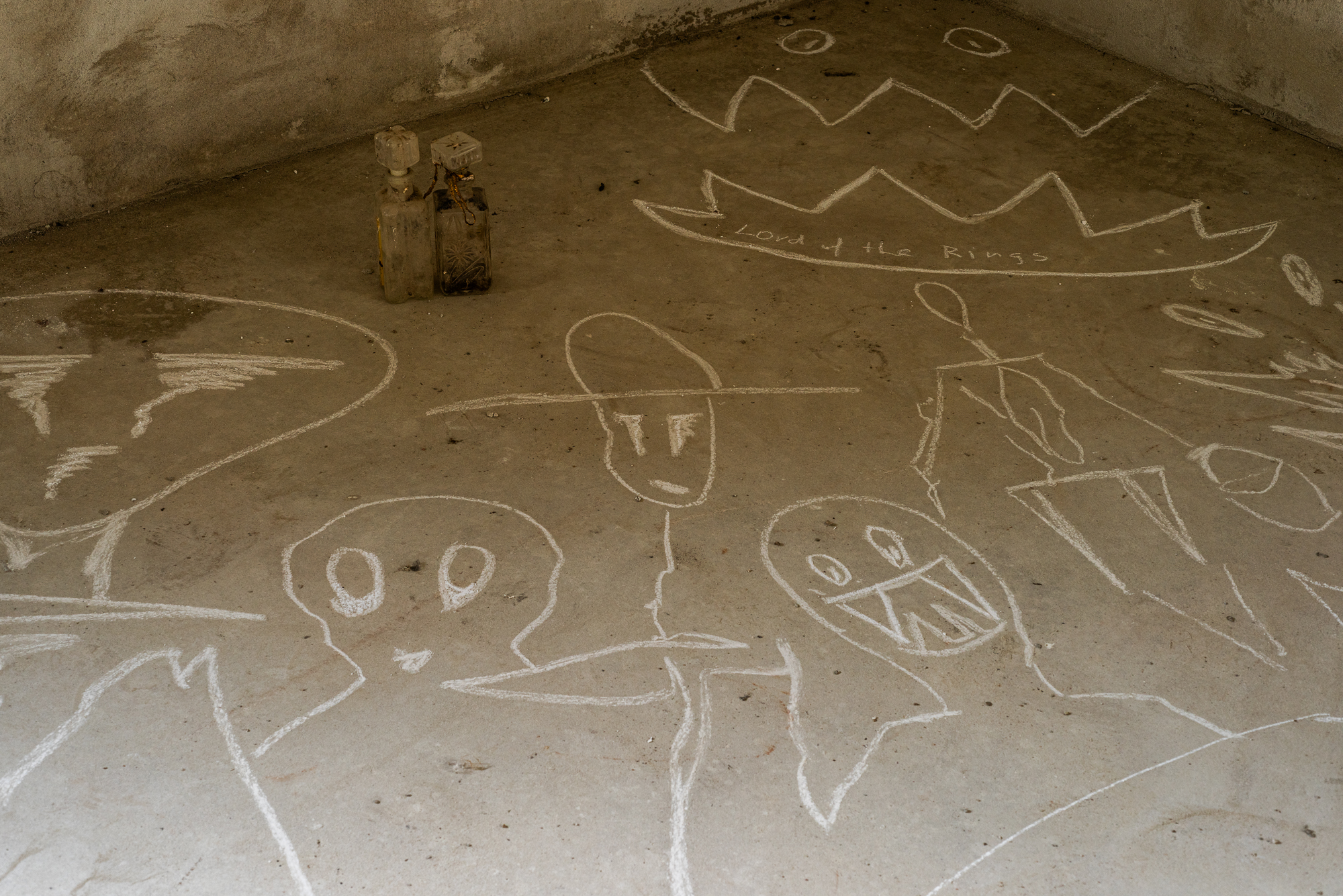 Chalk drawings detail